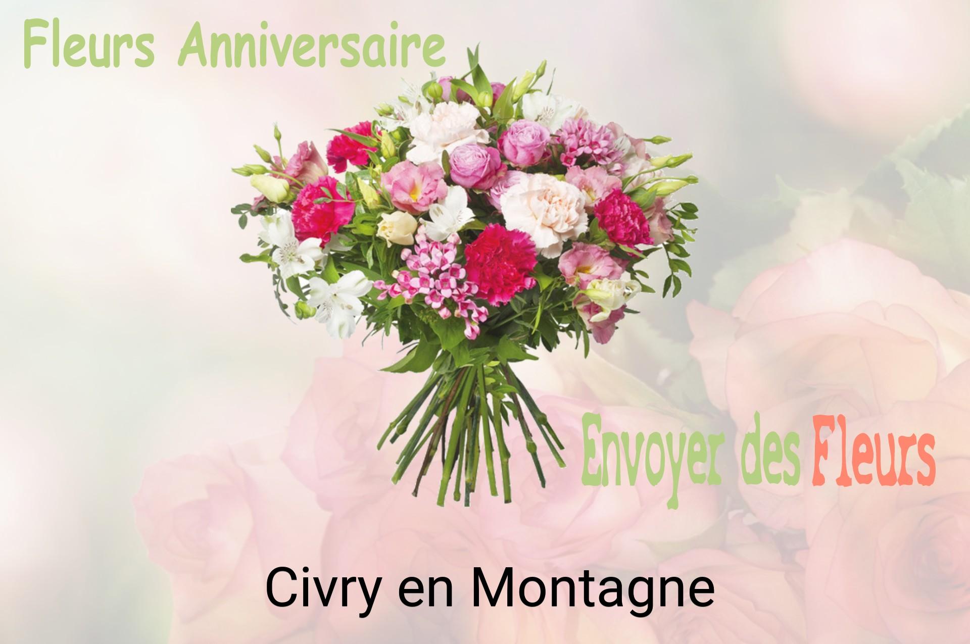 Bouquet de fleurs d’anniversaire livré à Civry-en-Montagne