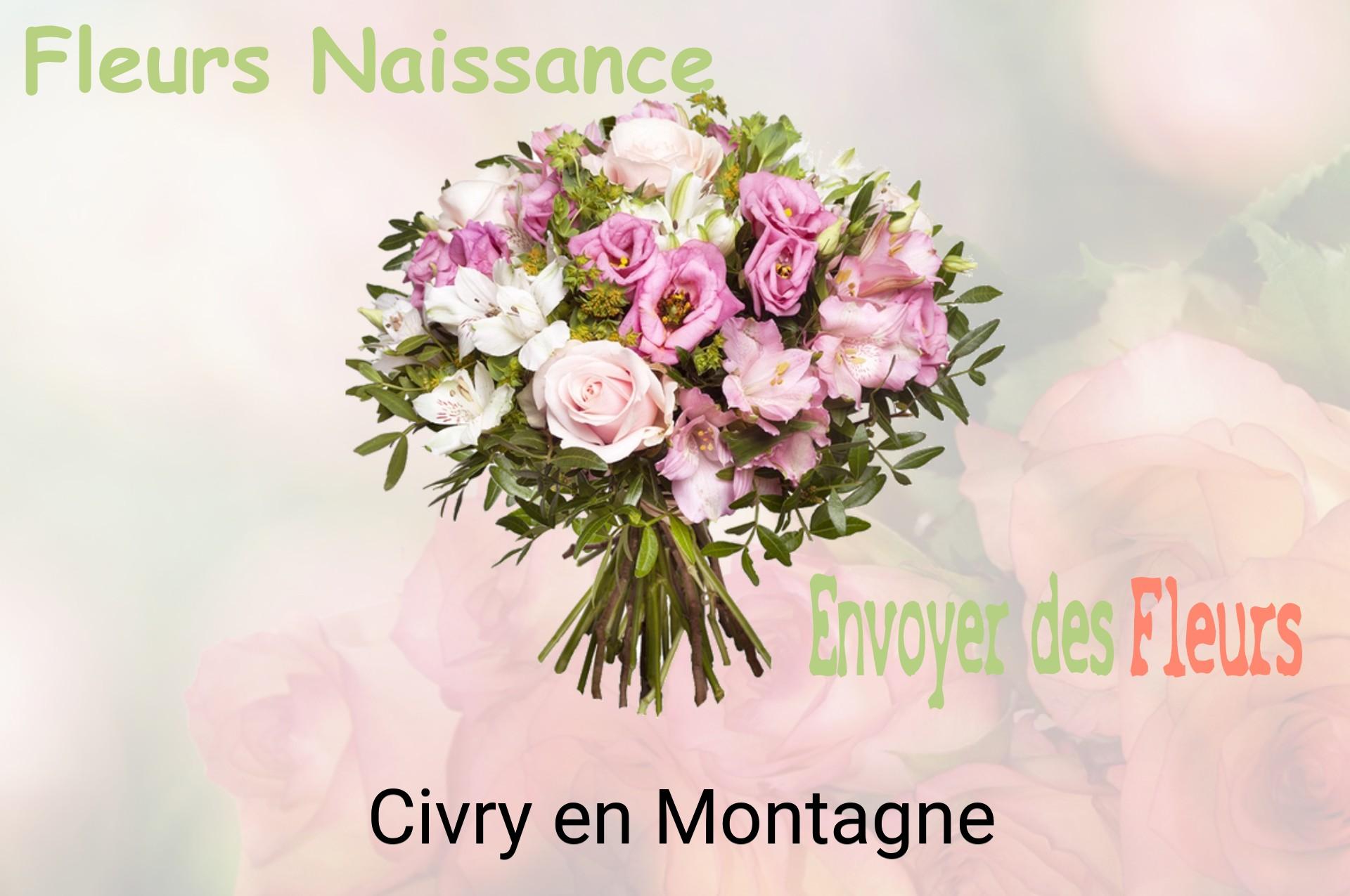Bouquet de fleurs de naissance livré à Civry-en-Montagne